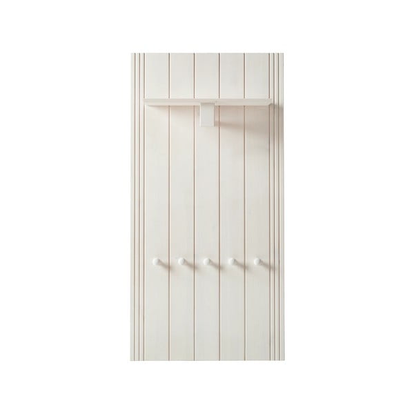 Baltos spalvos iš pušies masyvo koridoriaus baldas 60x120x25 cm Anita – Støraa