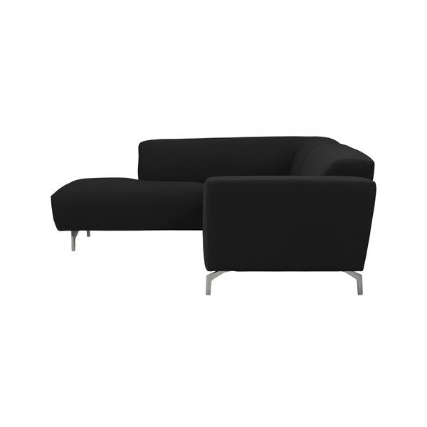 Juoda kampinė sofa "Windsor & Co Sofas Orion", kairysis kampas-image-2