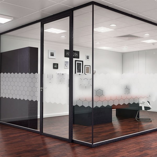 50 matinių lipdukų rinkinys stiklui Ambiance Hexagon-image-4