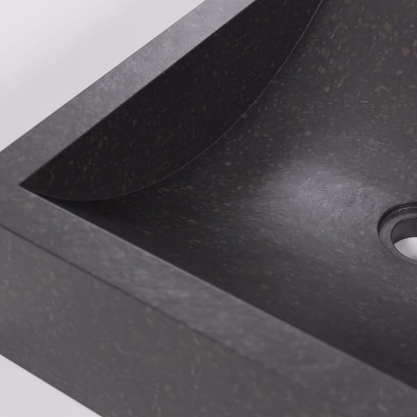 Juodas praustuvas Terrazzo Kave Home Sunday, 40 x 45 cm-image-2