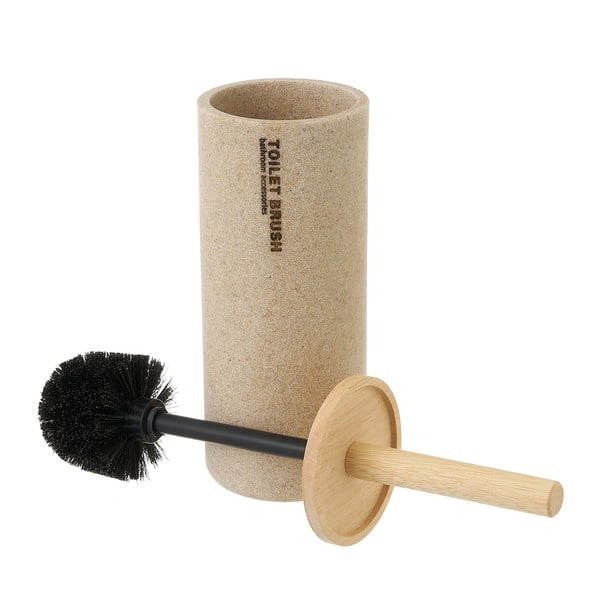 Iš polirezino tualeto šepetys smėlio spalvos – Casa Selección-image-1