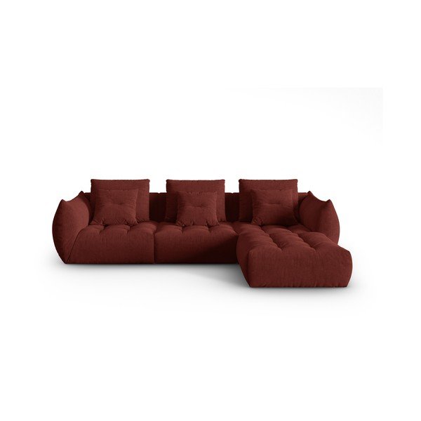Kampinė sofa raudonos spalvos (kintama) Bloom – Micadoni Home