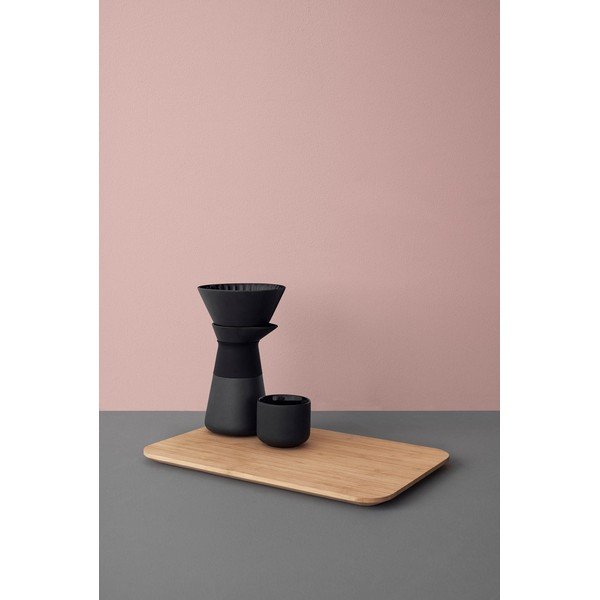 Juodos spalvos iš molio filtrinės kavos rinkinys 600 ml Theo – Stelton-image-4