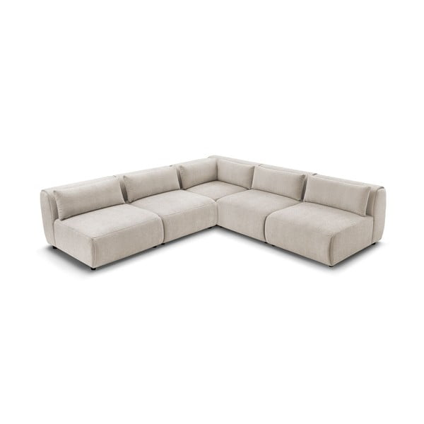 Smėlio spalvos kampinė sofa (kintama) Jeanne - Bobochic Paris