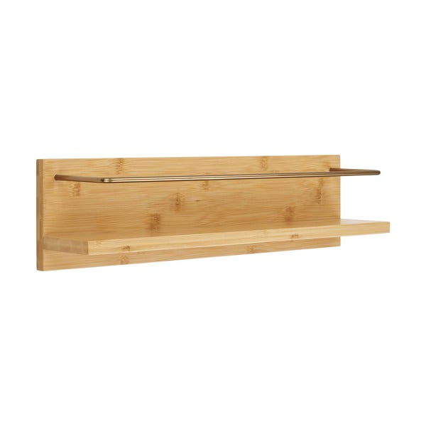 Iš bambuko sieninė lentyna natūralios spalvos 45 cm Ember – House Nordic