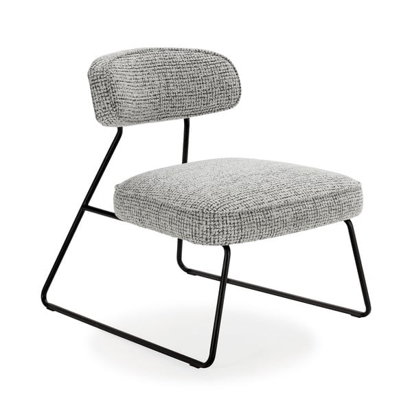 Juodos ir baltos spalvos krėslas Elon – Marckeric