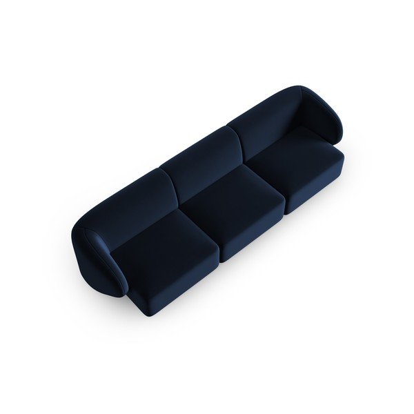 Mėlynos spalvos iš velveto sofa 266 cm Paolo – Milo Casa-image-1