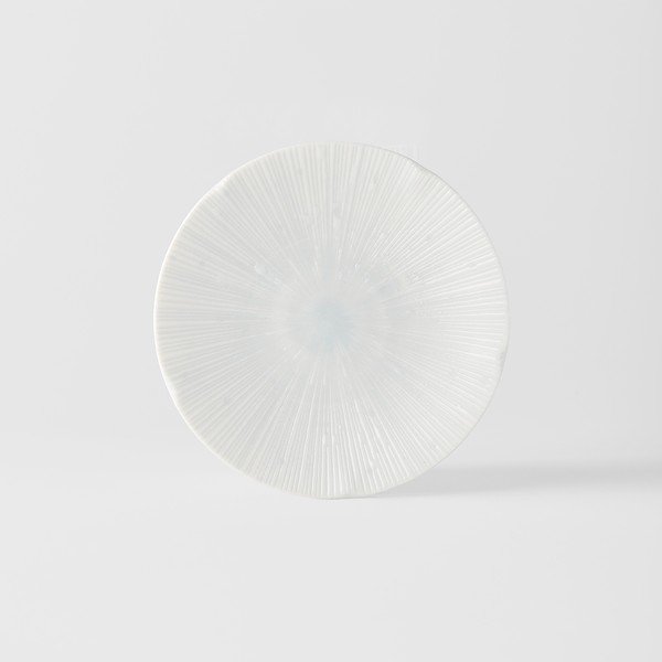 Šviesiai mėlyna keraminė desertinė lėkštė ø 13 cm ICE WHITE - MIJ-image-2