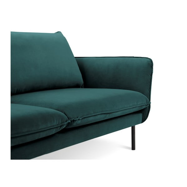Turkio žalios spalvos aksominė sofa Cosmopolitan Design Vienna, 160 cm-image-3