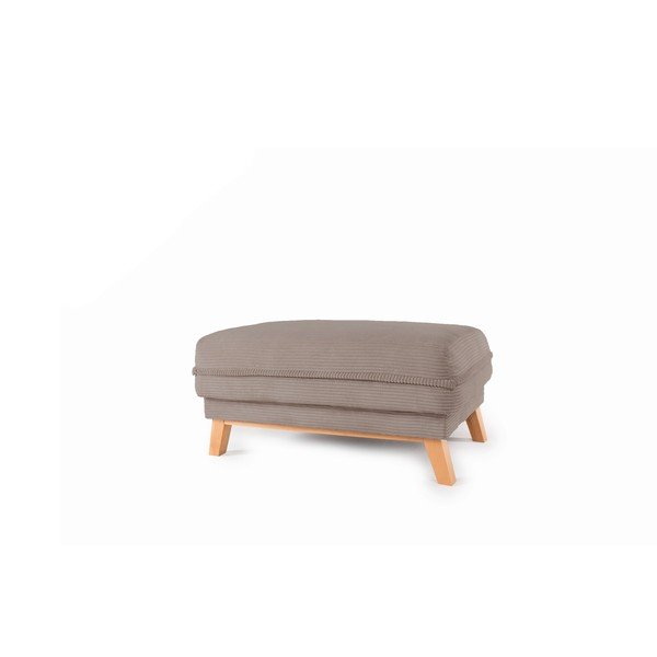 Taupe spalvos taburetė iš kordinio velveto Tori – Bonami Selection-image-1