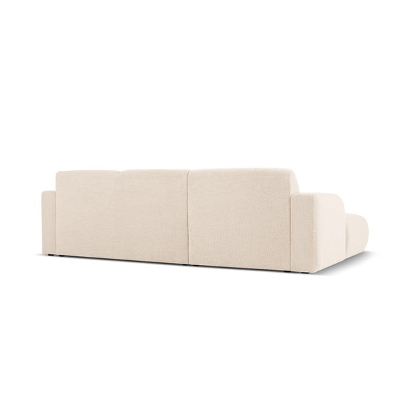 Kampinė sofa smėlio spalvos iš boucle (su kairiuoju kampu) Molino – Micadoni Home-image-3