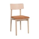 Valgomojo kėdės iš dirbtinės odos konjako rudos spalvos/natūralios spalvos 2 vnt. Wolcott – Rowico
