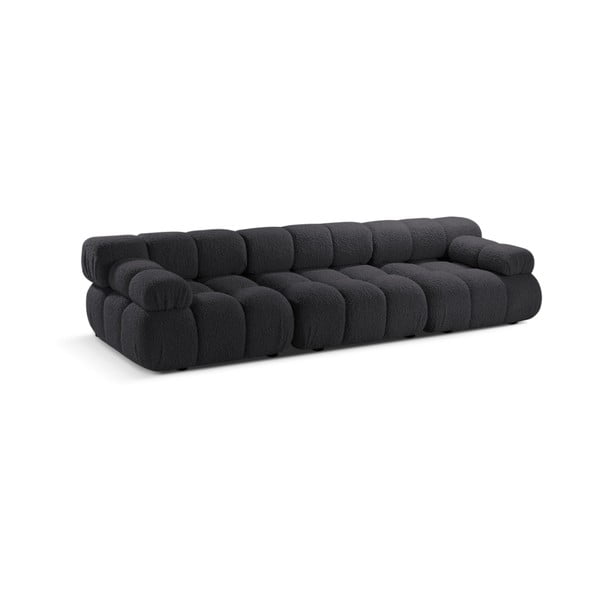 Iš boucle sofa antracito spalvos 282 cm Bellis – Micadoni Home-image-3