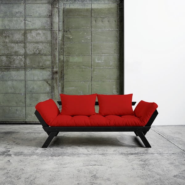 Sofa "Karup Bebop" juoda/raudona