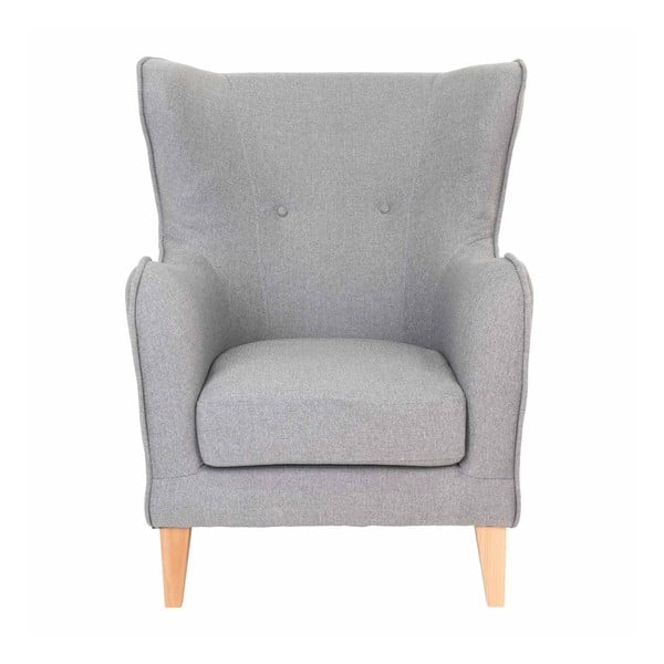 Šviesiai pilkas krėslas Eared House Nordic Campo