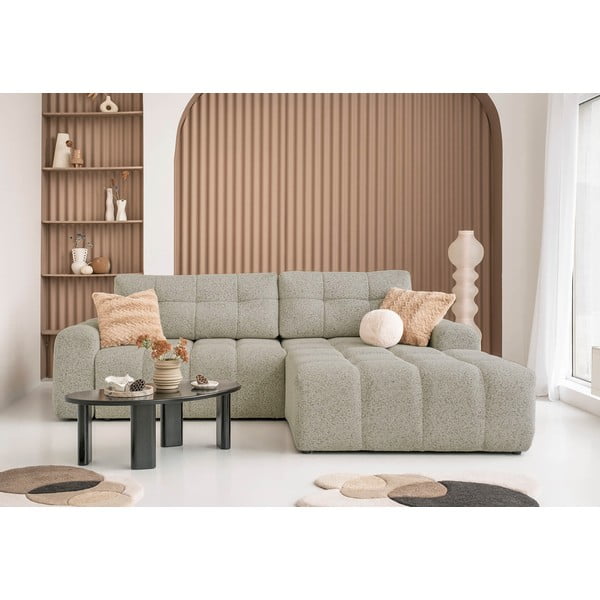 Šviesiai rudos spalvos sulankstoma/su sandėliavimo vieta modulinė kampinė sofa (su dešiniuoju kampu) Lulu – Miuform-image-1