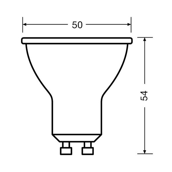 Šilta LED lemputė GU10, 5 W - Candellux Lighting-image-3