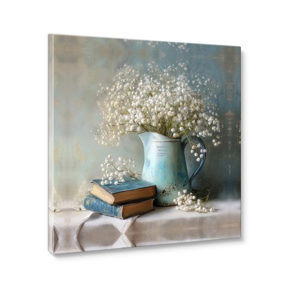 Spausdintas paveikslas tapyba ant drobės 32x32 cm Gypsophila – Styler-image-3