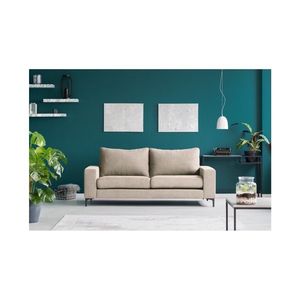 Smėlio spalvos trijų vietų sofa Kooko Home Cancan-image-2