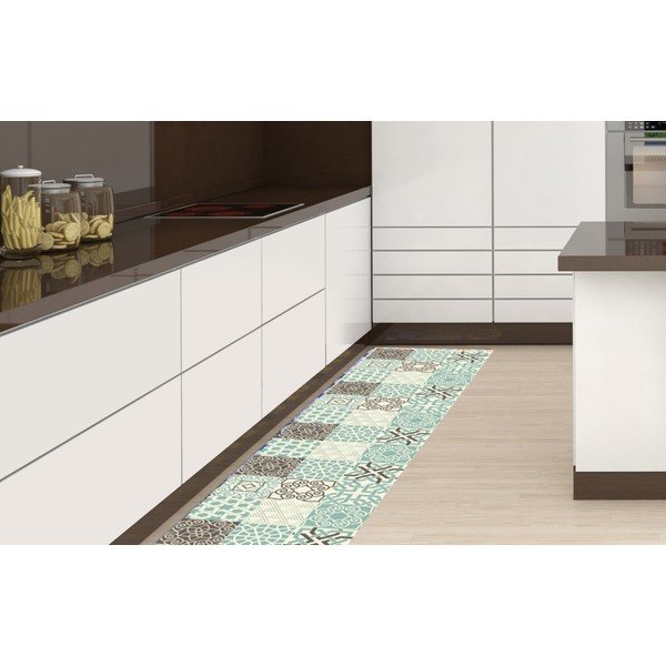 Vinilo bėgimo takelis Huella Déco Turquesa 180x50 cm-image-1