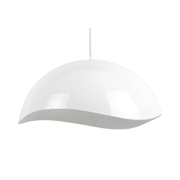 Kabantis šviestuvas baltos spalvos ø 50 cm su metaliniu gaubtu Waved – Leitmotiv