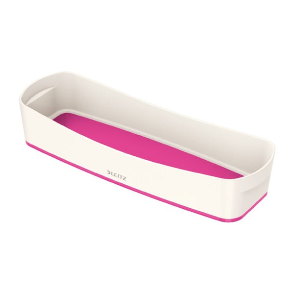 Baltos ir rožinės spalvos Leitz MyBox stalo dėklas, 31 cm ilgio