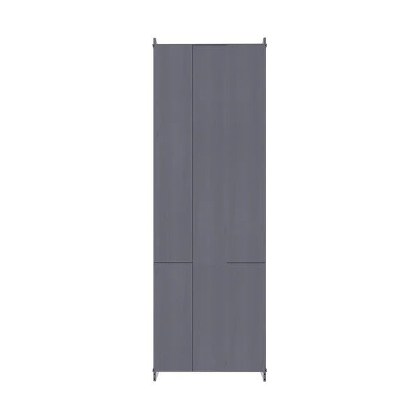 Pilkos spalvos iš pušies masyvo vitrina 74x223x37 cm Anita – Støraa-image-4