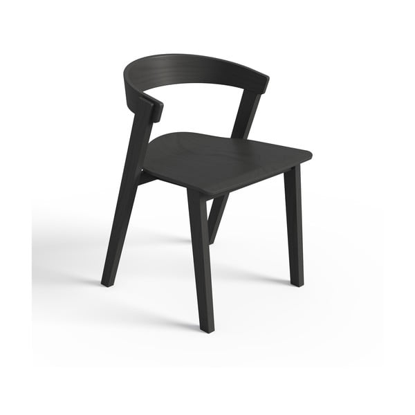 Valgomojo kėdės iš bukmedžio masyvo juodos spalvos 2 vnt. Sand – TemaHome