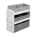 Baltos spalvos/pilkos spalvos vaikiškas organizatorius 63,5x29,5x60 cm Miffy – Roba