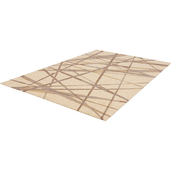 Kilimas iš vilnos smėlio spalvos 100x180 cm Sticks – Agnella-image-4