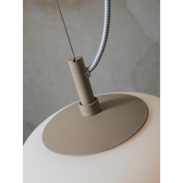 Kabantis šviestuvas kreminės spalvos ø 25 cm su stiklo gaubtu Sapporo – it's about RoMi-image-3
