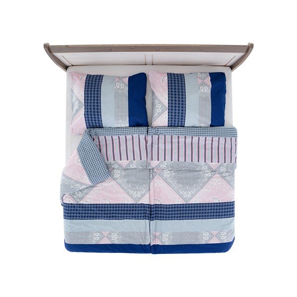 Viengulė patalynė mėlynos spalvos iš banguotos tekstūros 140x200 cm Top Class – B.E.S.-image-2