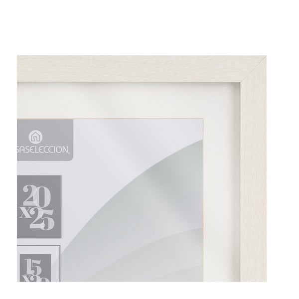 Baltos spalvos pastatomas/pakabinamas rėmas 22,5x28 cm Sencillo – Casa Selección-image-3