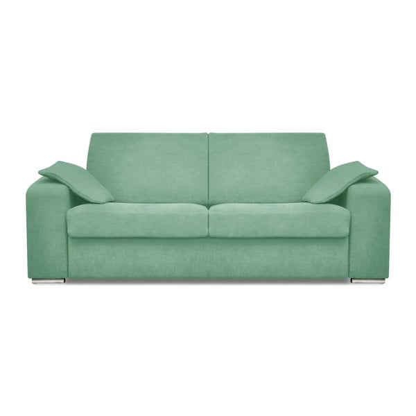 Mėtų žalios spalvos sofa-lova trims asmenims Cosmopolitan dizainas Kankunas