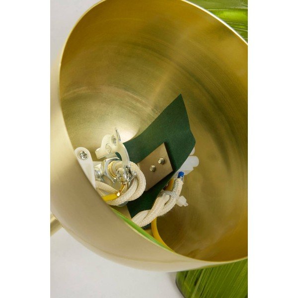 Žalios spalvos/auksinės spalvos iš stiklo kabantis šviestuvas ø 30 cm Nugget – Jotex-image-4