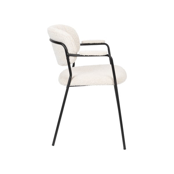 Valgomojo kėdės baltos spalvos 2 vnt. Jolien – White Label-image-3