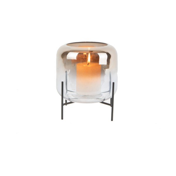 Stiklinė vaza PT LIVING Silver Fade, aukštis 19 cm-image-1