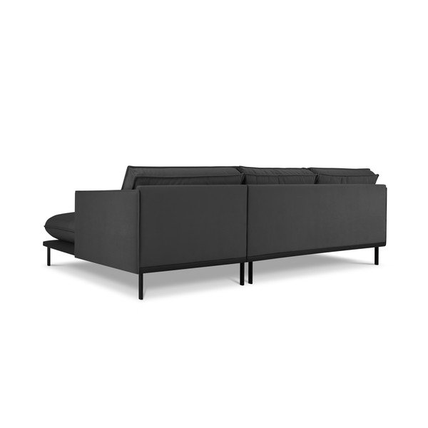 Iš velveto kampinė sofa tamsiai pilkos spalvos (su dešiniuoju kampu) Auguste – Interieurs 86-image-4