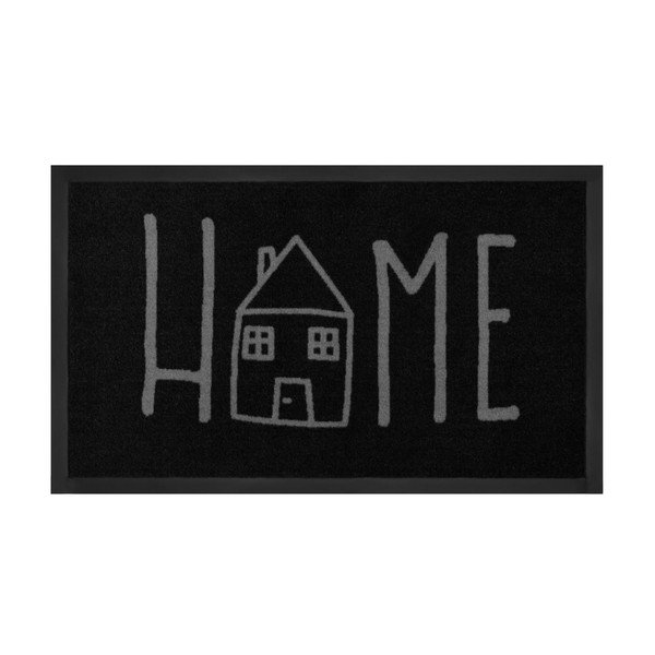 "Hanse Home" Antracito spalvos kilimėlis "House", 45 x 75 cm