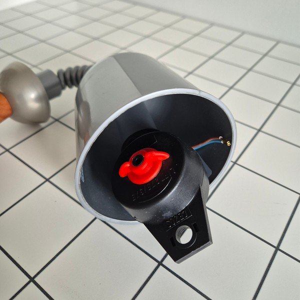 Kabantis šviestuvas sidabrinės spalvos/tamsiai rudos spalvos ø 30 cm su stiklo gaubtu Ciara – LAMKUR-image-4