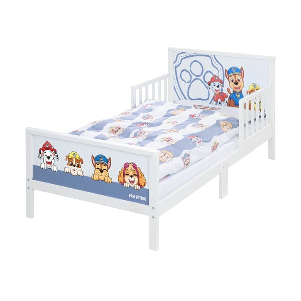 Vaikiška lova baltos spalvos/mėlynos spalvos 70x140 cm Paw Patrol – Roba