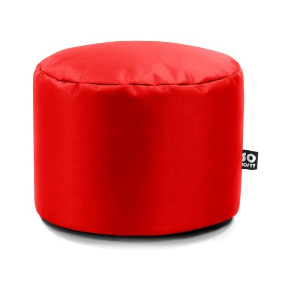 Raudonos spalvos iš dirbtinės odos vaikiškas sėdmaišis Dot M – So Soft?