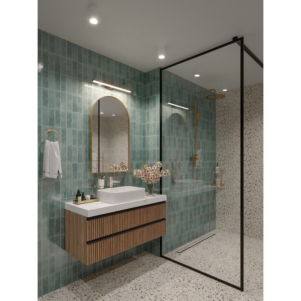 Sieninė lempa sidabrinės spalvos LED Catania – GTV-image-2