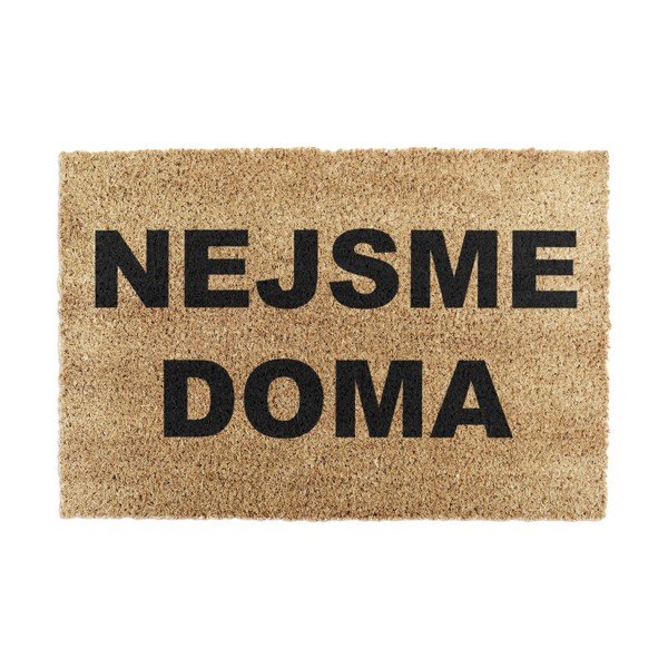 Iš kokoso pluošto grindų kilimėlis 40x60 cm Nejsme Doma – Artsy Doormats