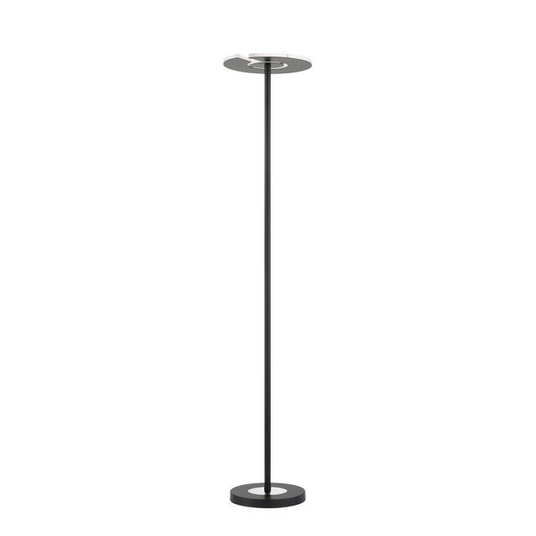 Pastatomas šviestuvas juodos spalvos LED su pritemdymo funkcija (aukštis 180 cm) su stiklo gaubtu Dent – Fischer & Honsel