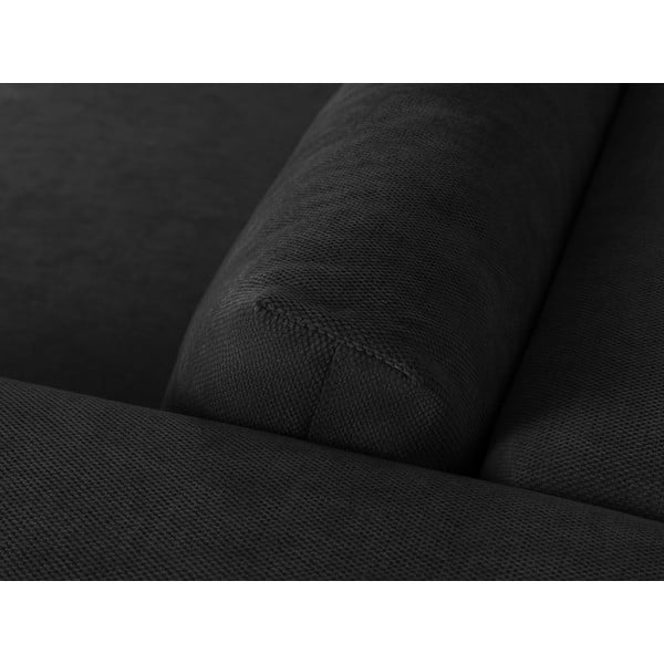 Kampinė sofa juodos spalvos (su dešiniuoju kampu/„U“ formos) Esther – Milo Casa-image-4