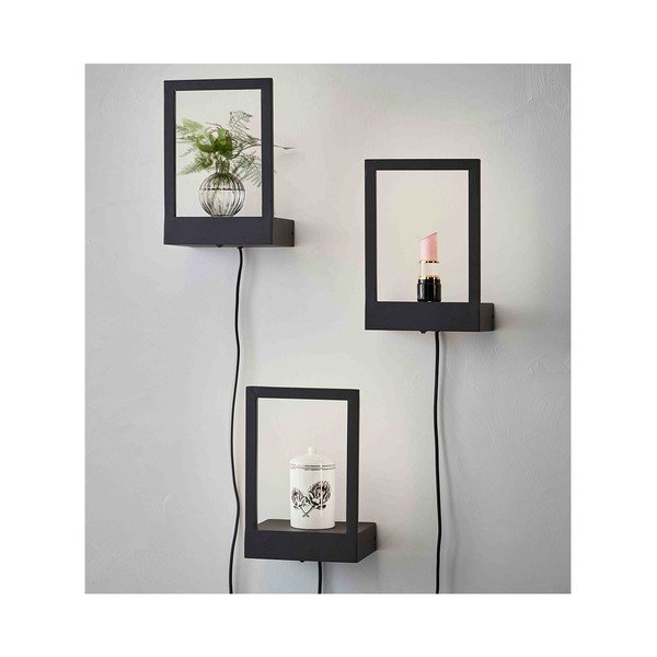 Juodas LED sieninis šviestuvas "Markslöjd Pablo-image-1
