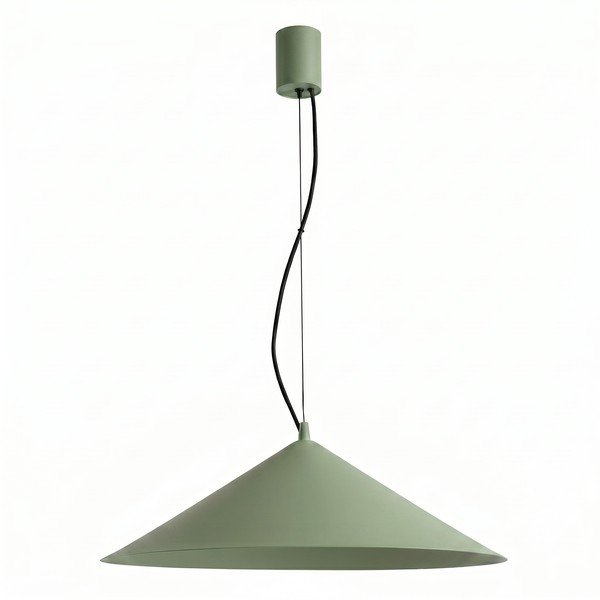 Khaki spalvos iš metalo kabantis šviestuvas LED ø 50 cm FINT – Thoro