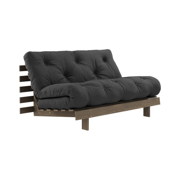 Sulankstoma sofa juodos spalvos 140 cm Roots – Karup Design