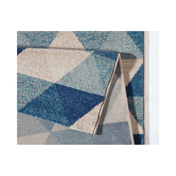 Mėlynas kilimas Mėtų kilimai Diamond Triangle, 80 x 150 cm-image-2